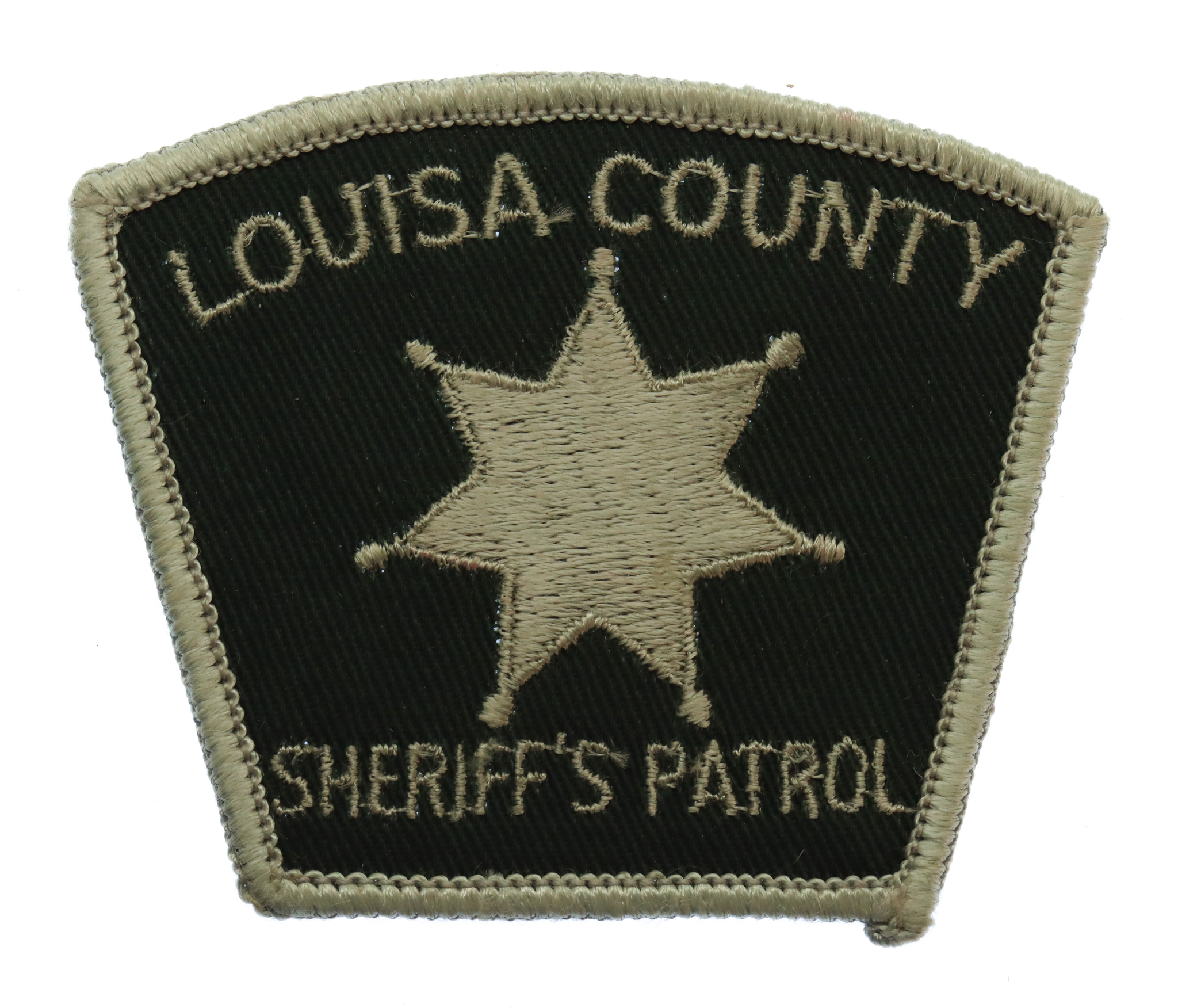 United States Louisa County Sheriff's Patrol Cloth Patch Badge