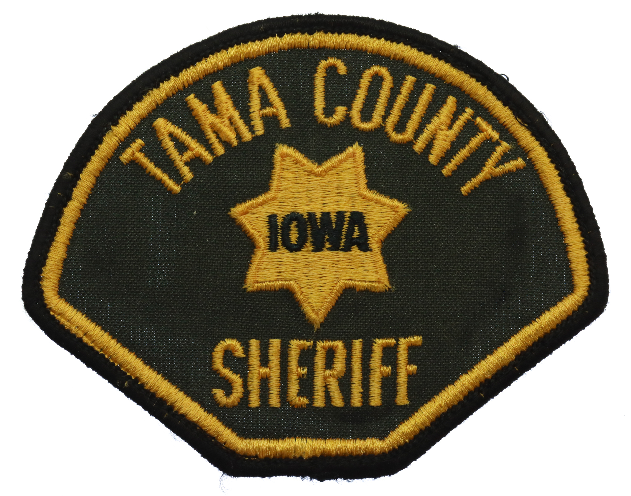 United States Tama County Iowa Sheriff Cloth Patch Badge