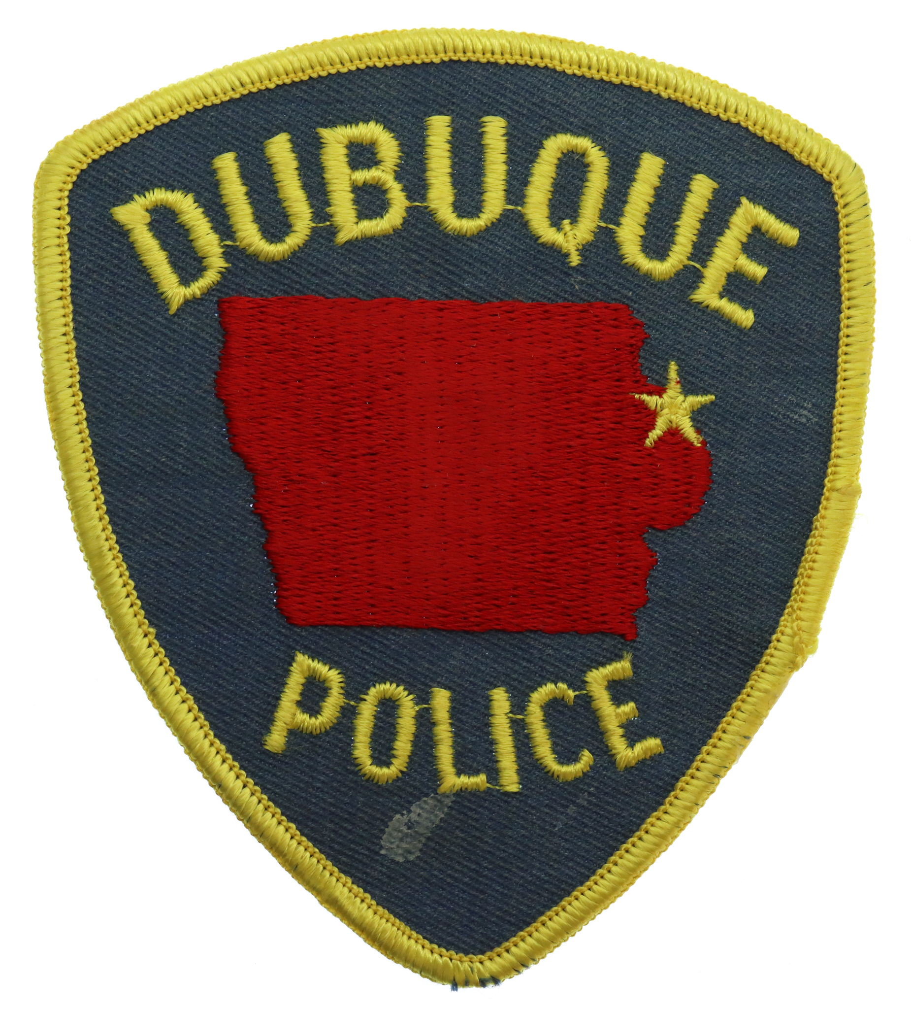 United States Dubuque Police Cloth Patch Badge