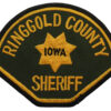 United States Ringgold County Iowa Sheriff Cloth Patch Badge