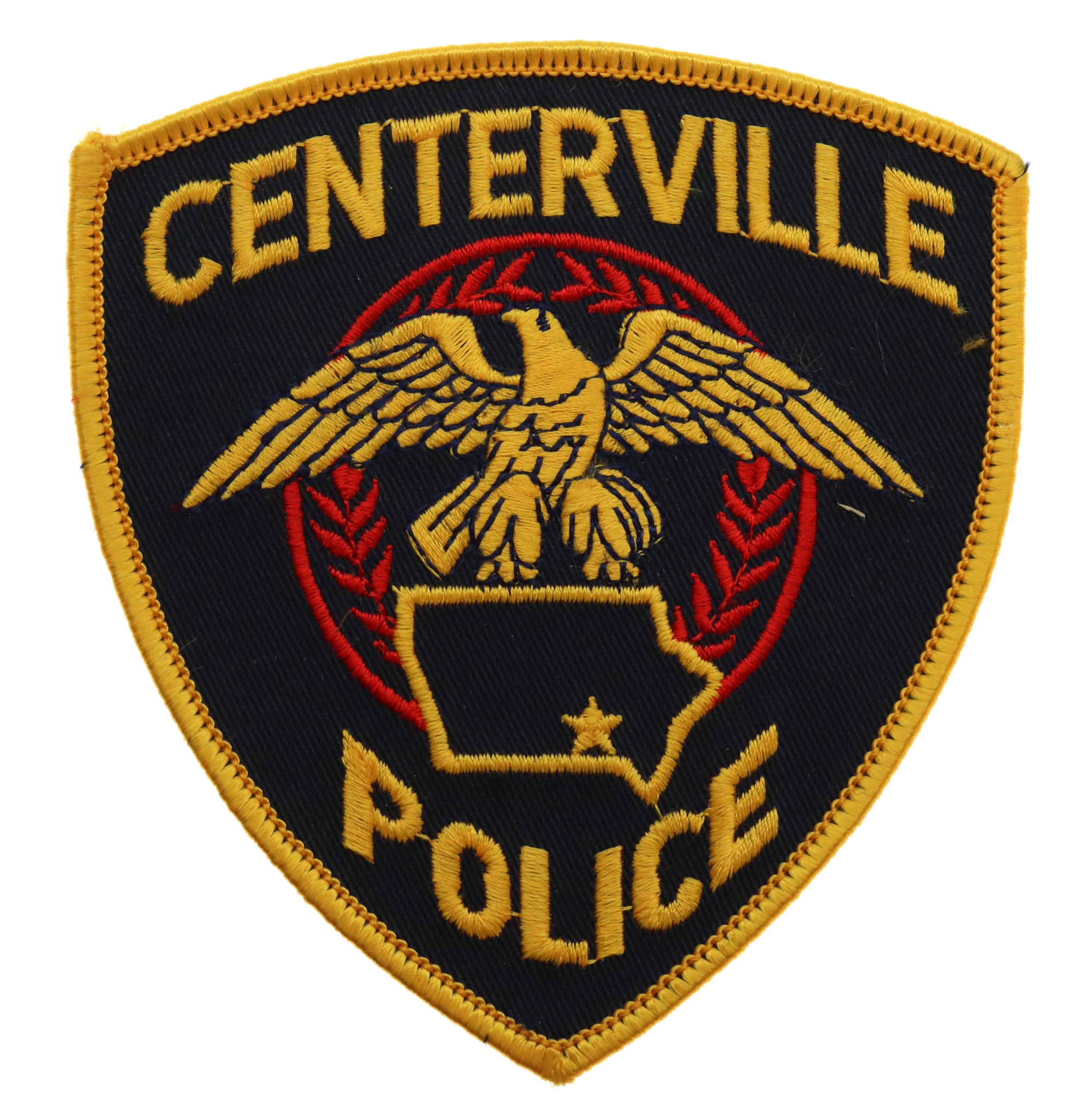 United States Centerville Police Cloth Patch Badge
