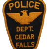 United States Cedar Falls Police Dept. Cloth Patch Badge