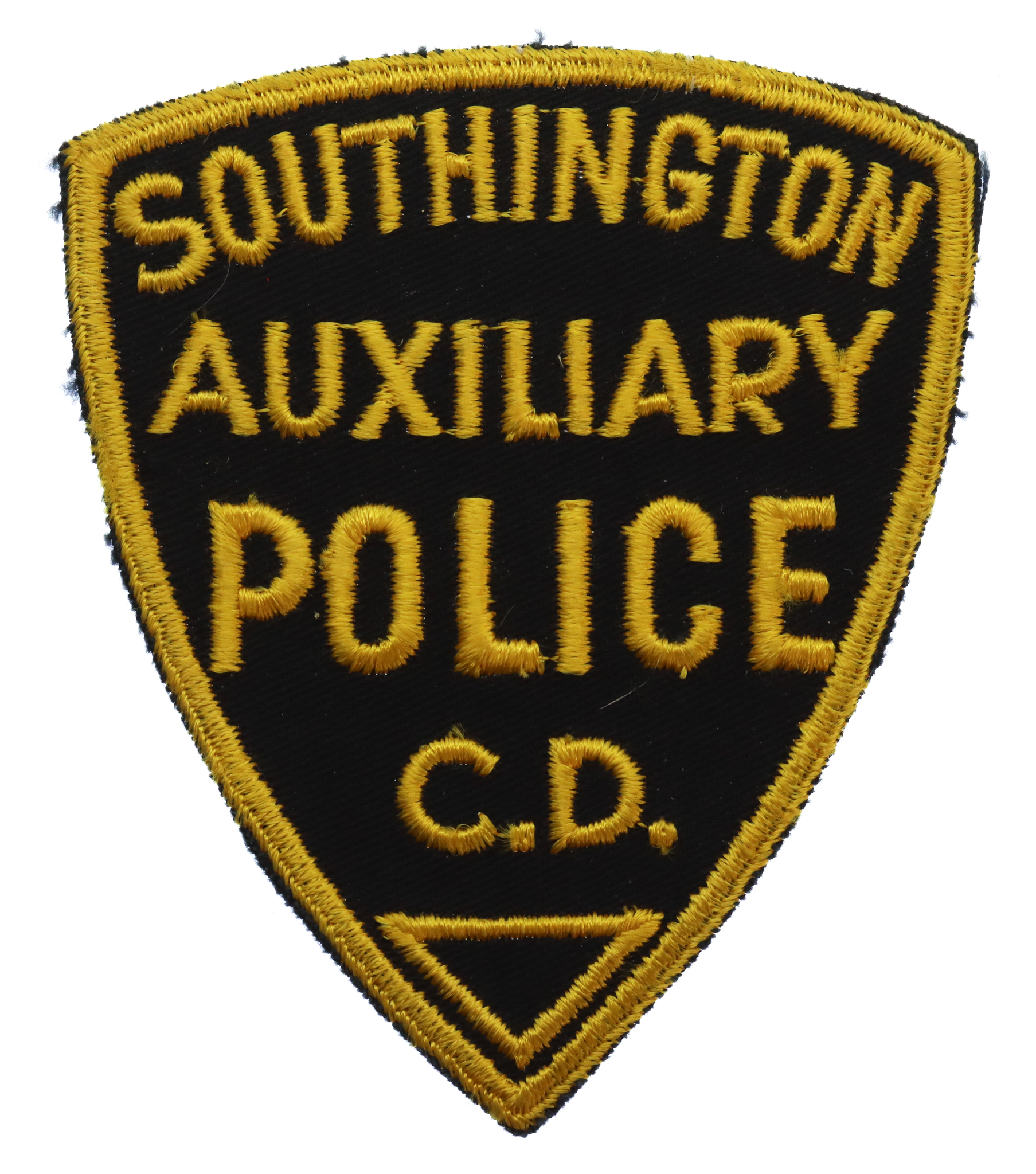 United States Southington Auxiliary Police C.D. Cloth Patch Badge