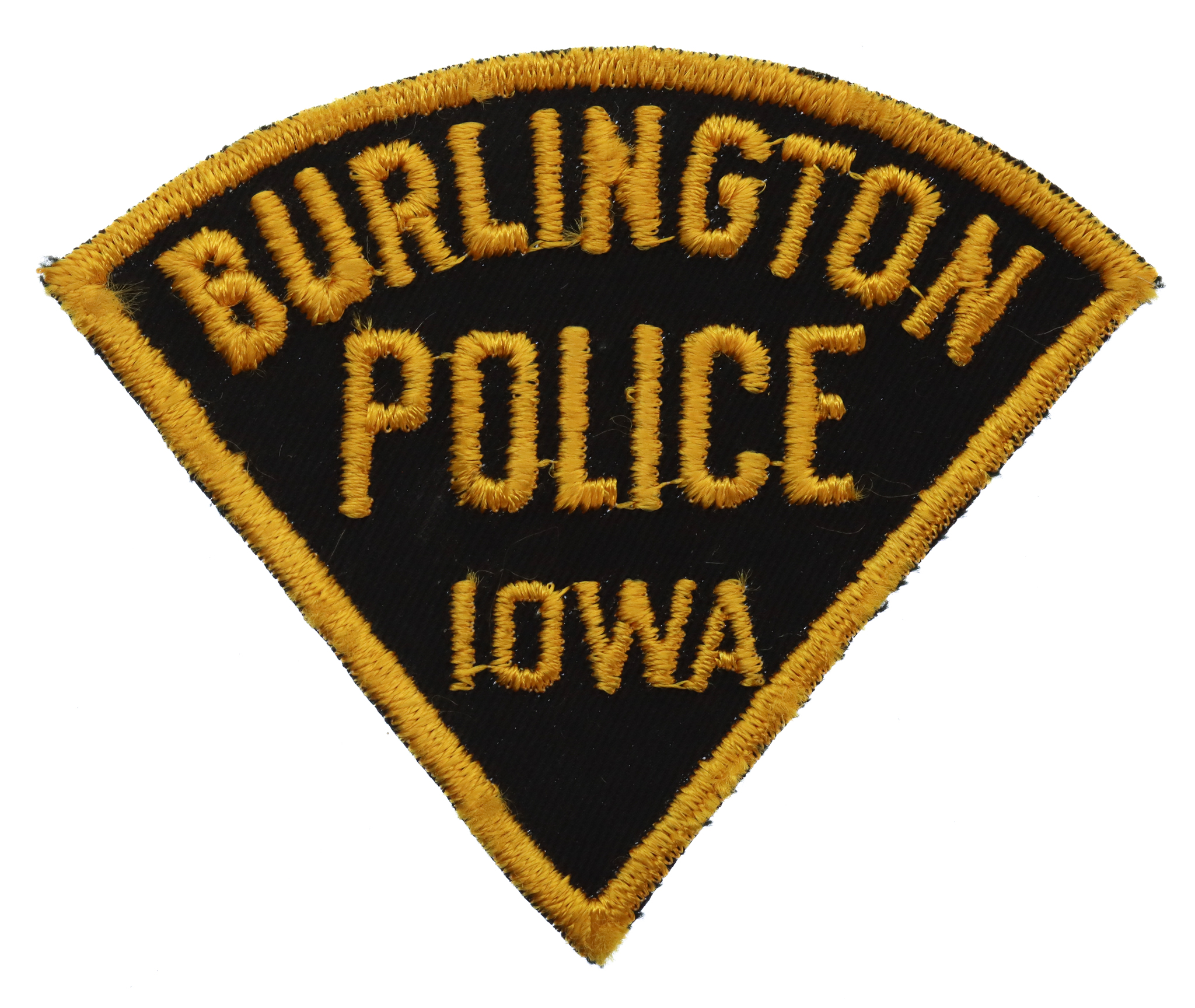 United States Burlington Police Iowa Cloth Patch Badge