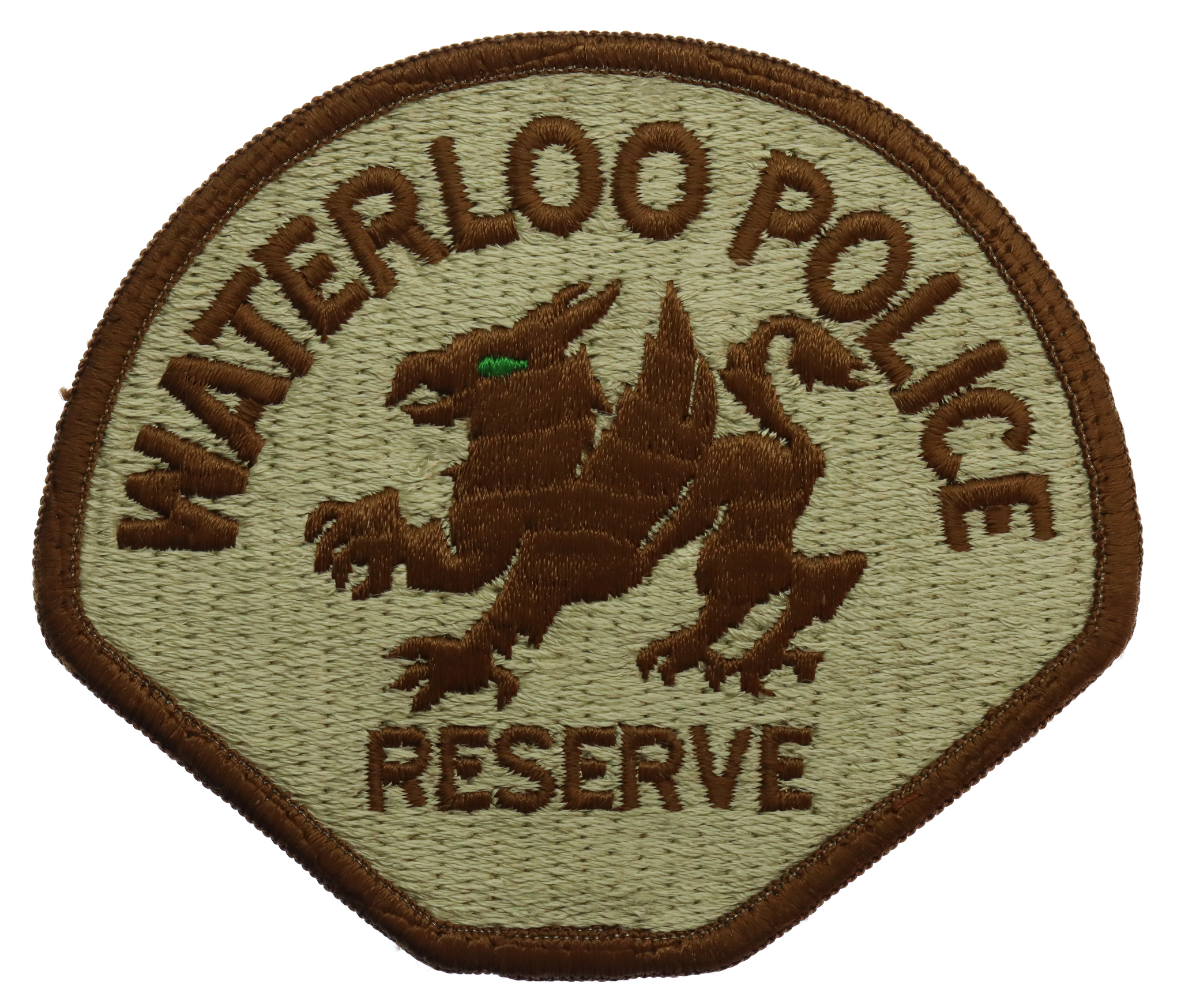 United States Waterloo Police Reserve Cloth Patch Badge