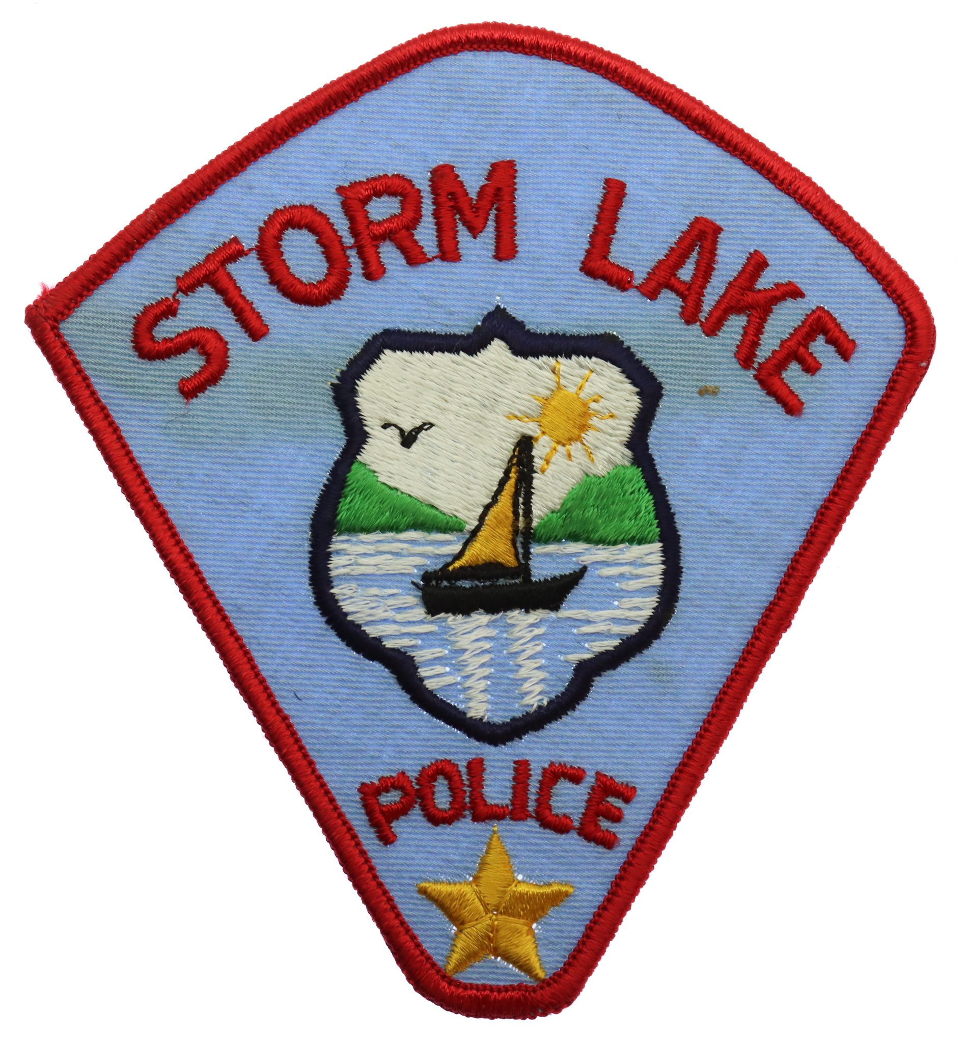 United States Storm Lake Police Cloth Patch Badge