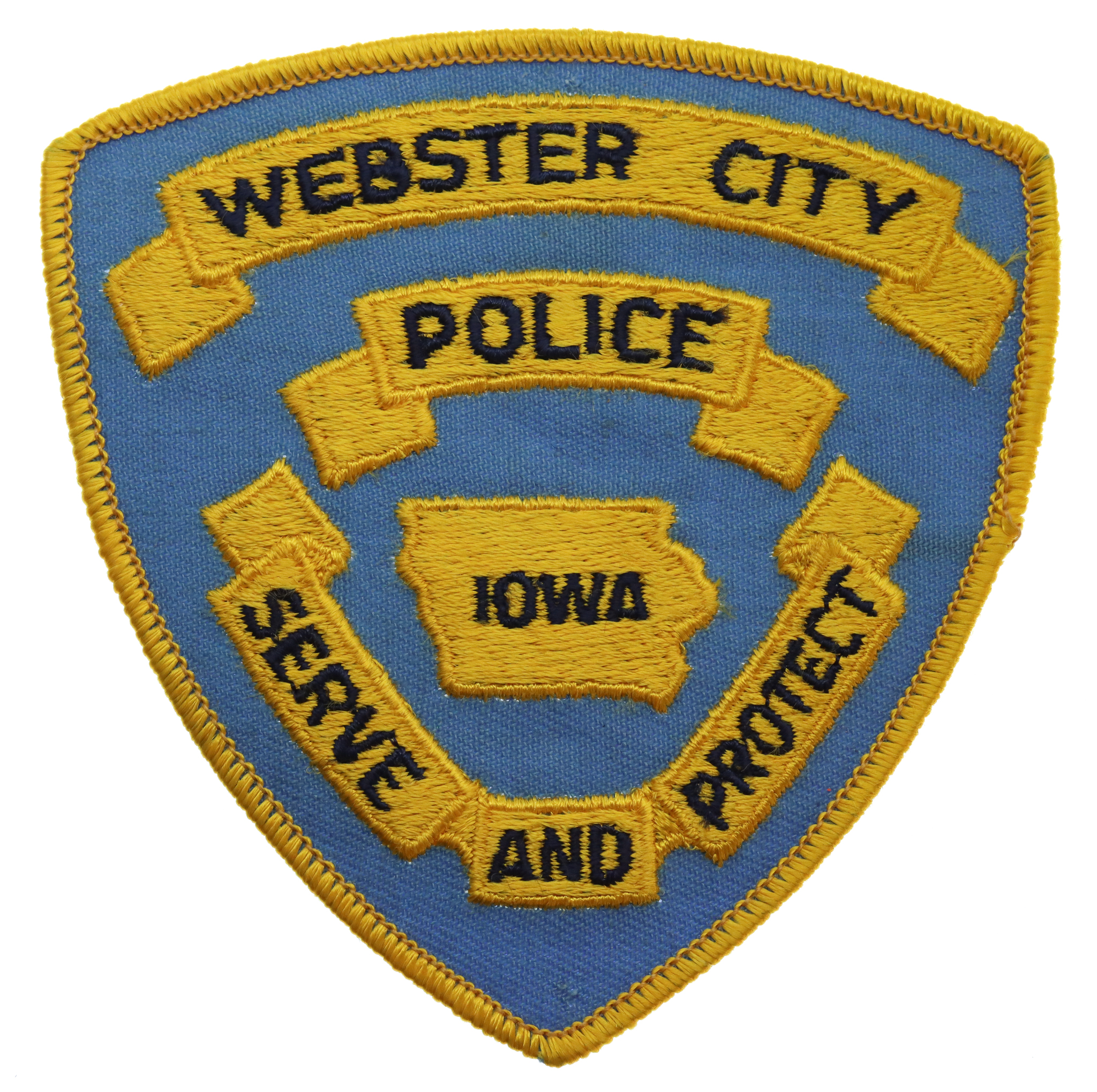 United States Webster City Police Iowa Cloth Patch Badge