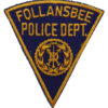 United States Follansbee Police Dept. Cloth Patch Badge