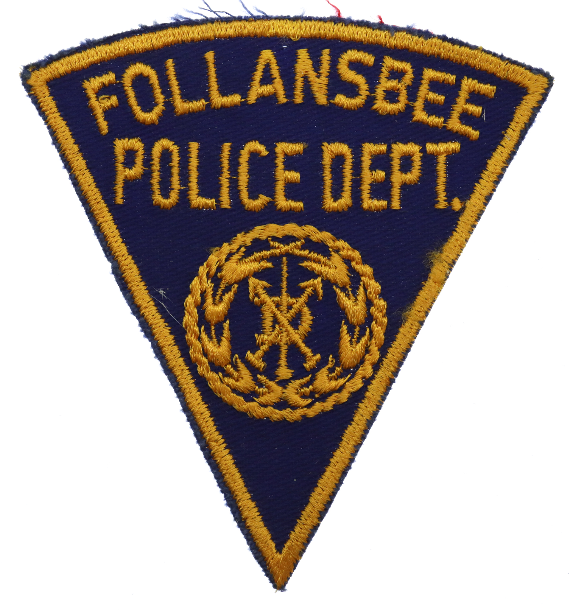 United States Follansbee Police Dept. Cloth Patch Badge