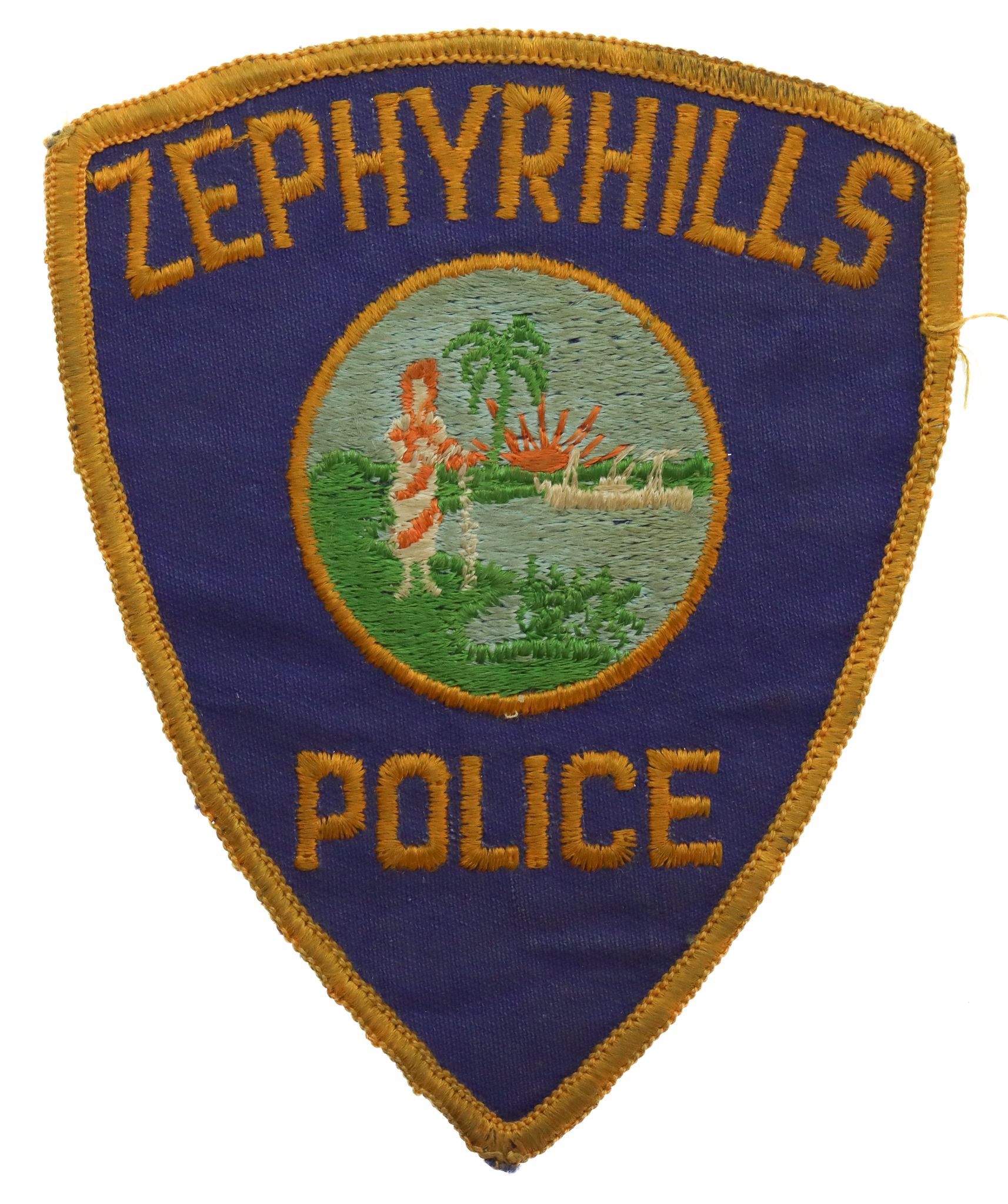 United States Zephyrhills Police Cloth Patch Badge