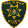 United States State of Hawaii Sheriff's Dept. Cloth Patch Badge