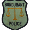 United States Bondurant Police Cloth Patch Badge