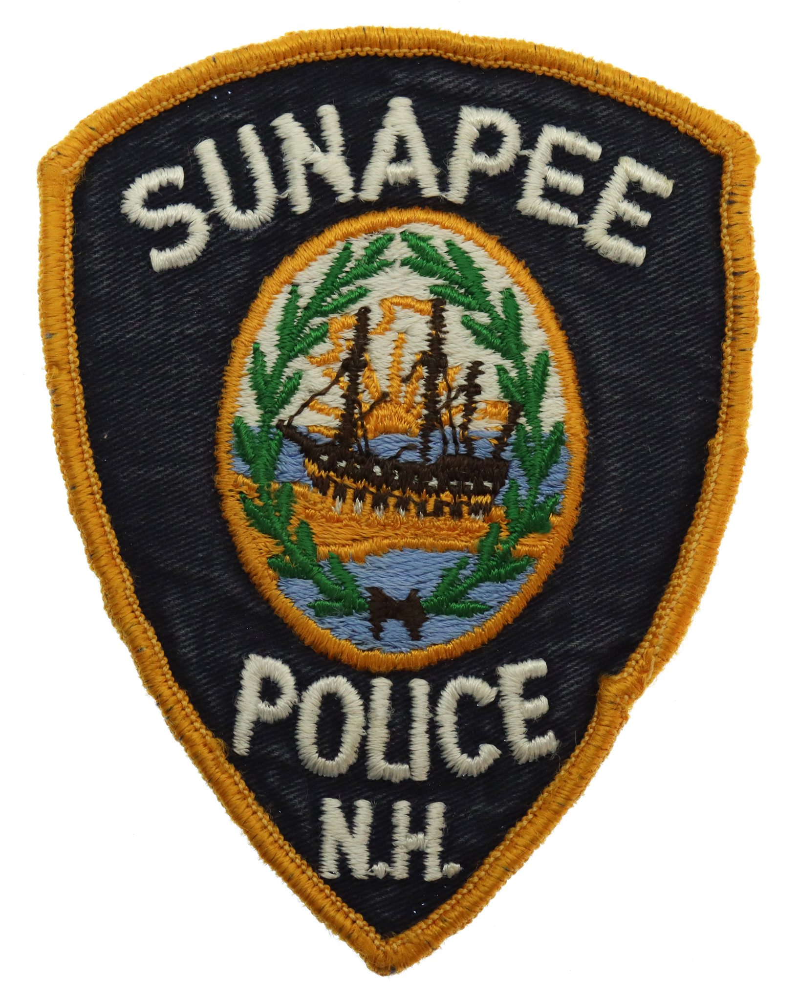 United States Sunapee Police N.H. Cloth Patch Badge