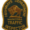 Canadian Highways Department Manitoba Traffic Inspector Cloth Patch Badge