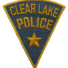 United States Clear Lake Police Cloth Patch Badge