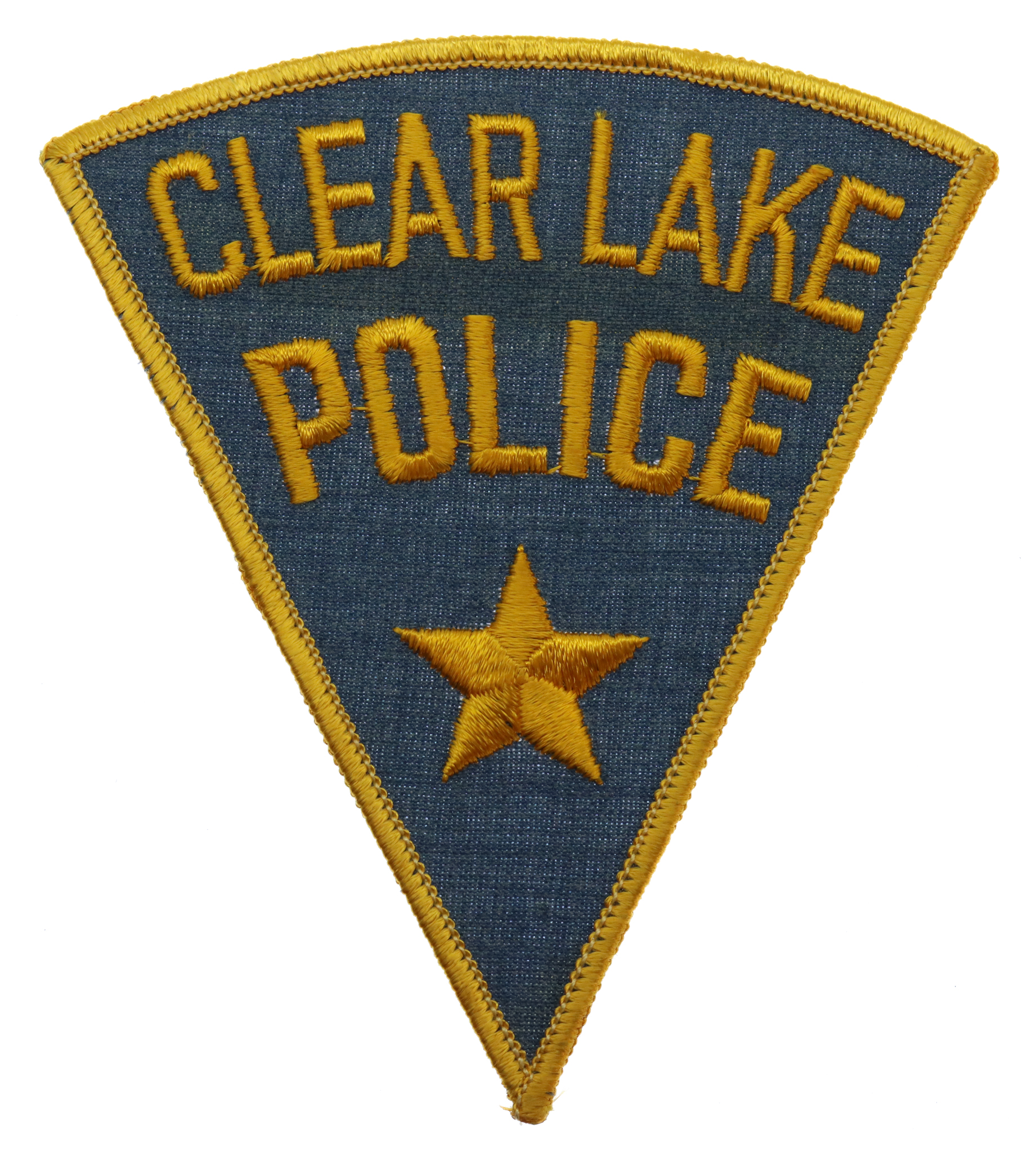 United States Clear Lake Police Cloth Patch Badge