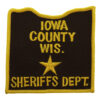 United States Iowa County Wis. Sheriffs Dept. Cloth Patch Badge