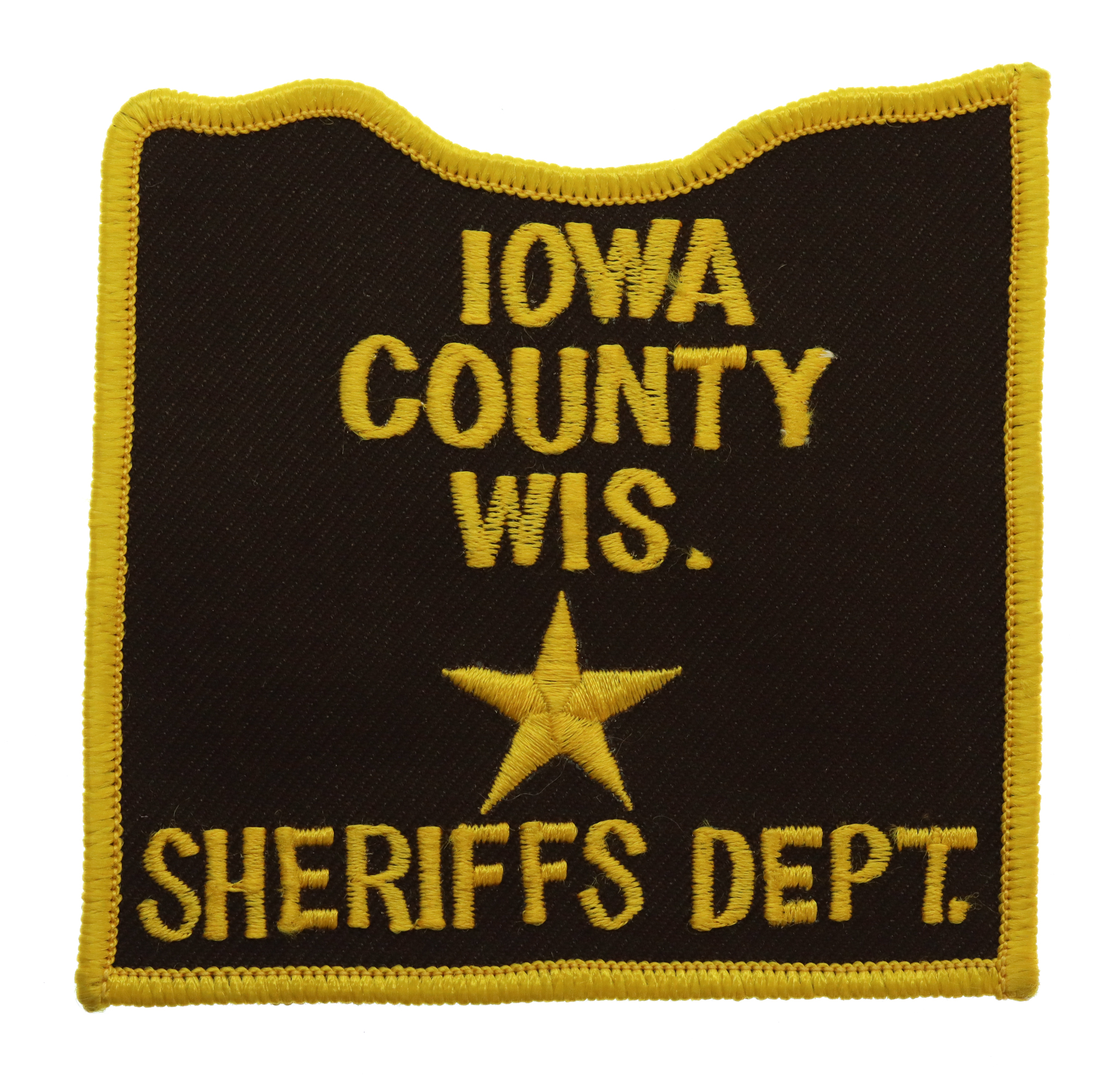 United States Iowa County Wis. Sheriffs Dept. Cloth Patch Badge