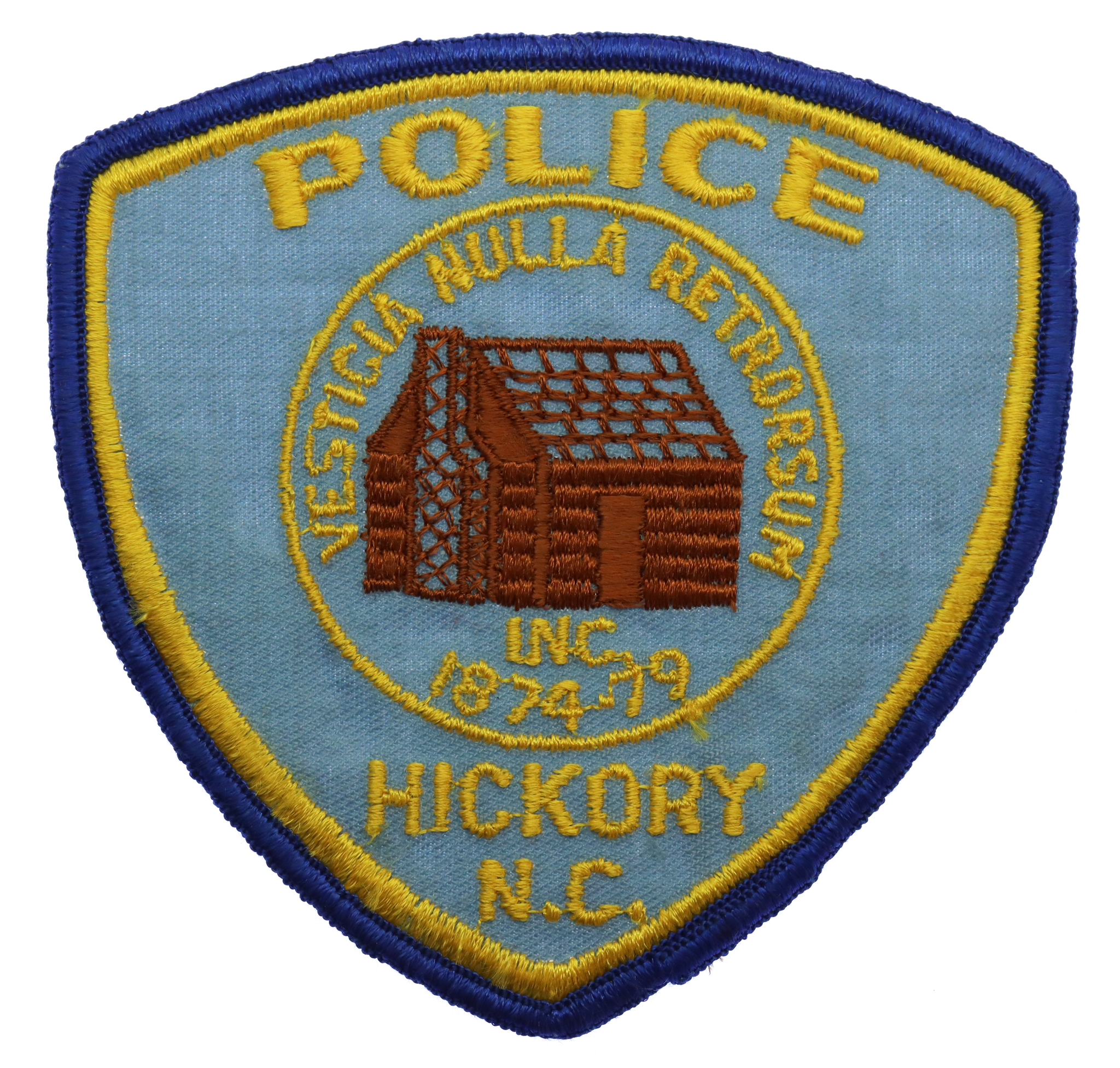 United States Hickory N.C. Police Cloth Patch Badge