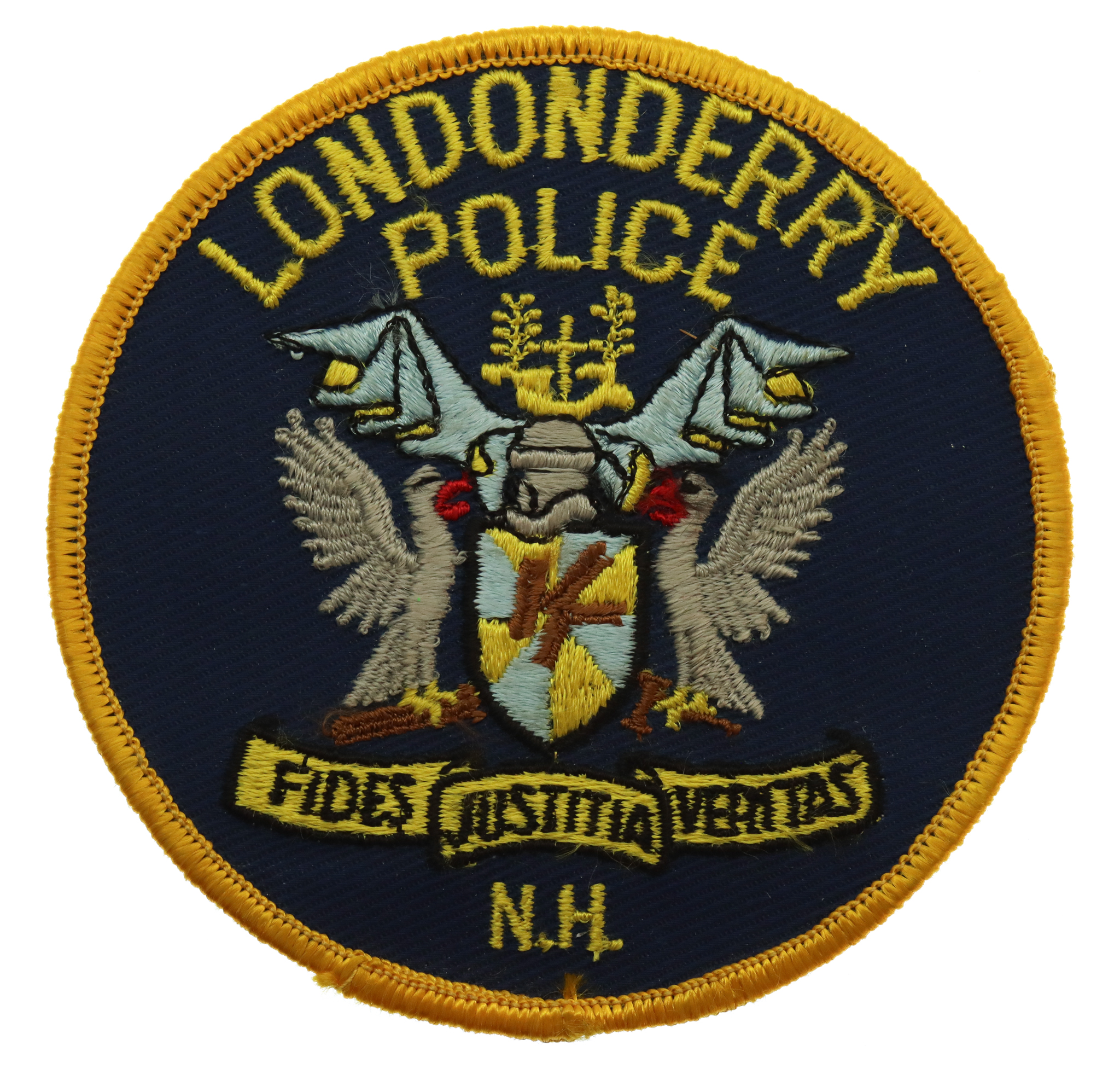 United States Londonderry Police N.H. Cloth Patch Badge
