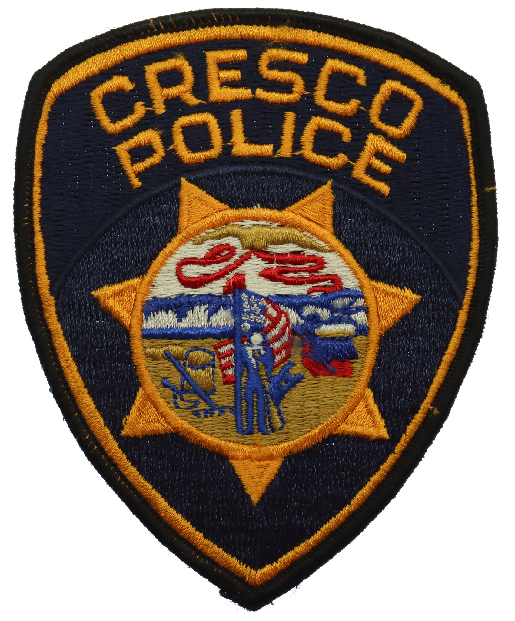 United States Cresco Police Cloth Patch Badge