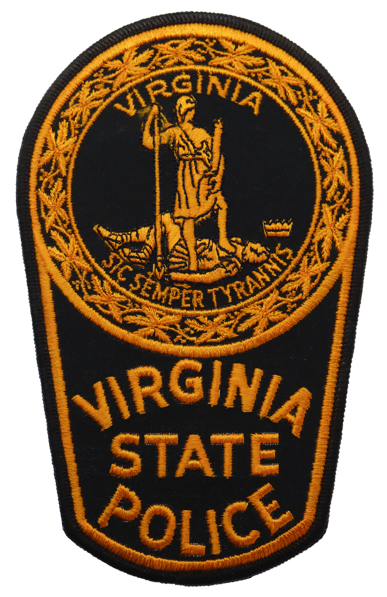 United States Virginia State Police Cloth Patch Badge
