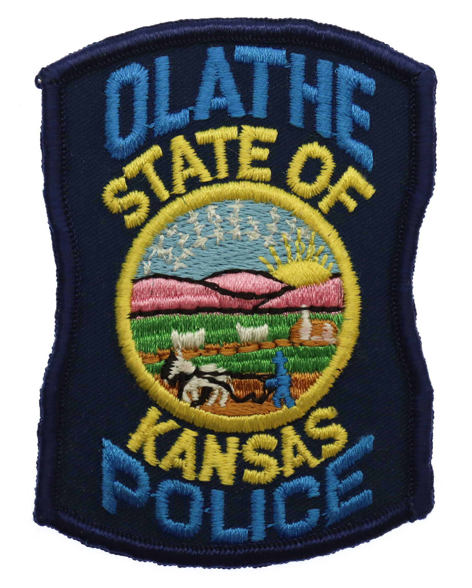 United States Olathe State of Kansas Police Cloth Patch Badge