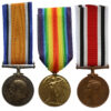 WW1 British War Medal, Victory Medal and Special Constabulary Long Service Medal Group of Three - Pte. G.E. Riseley, 5th Bn. Norfolk Regiment