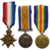 WW1 1914-15 Star Medal Trio - Cpl. W. Holland, Liverpool Regiment