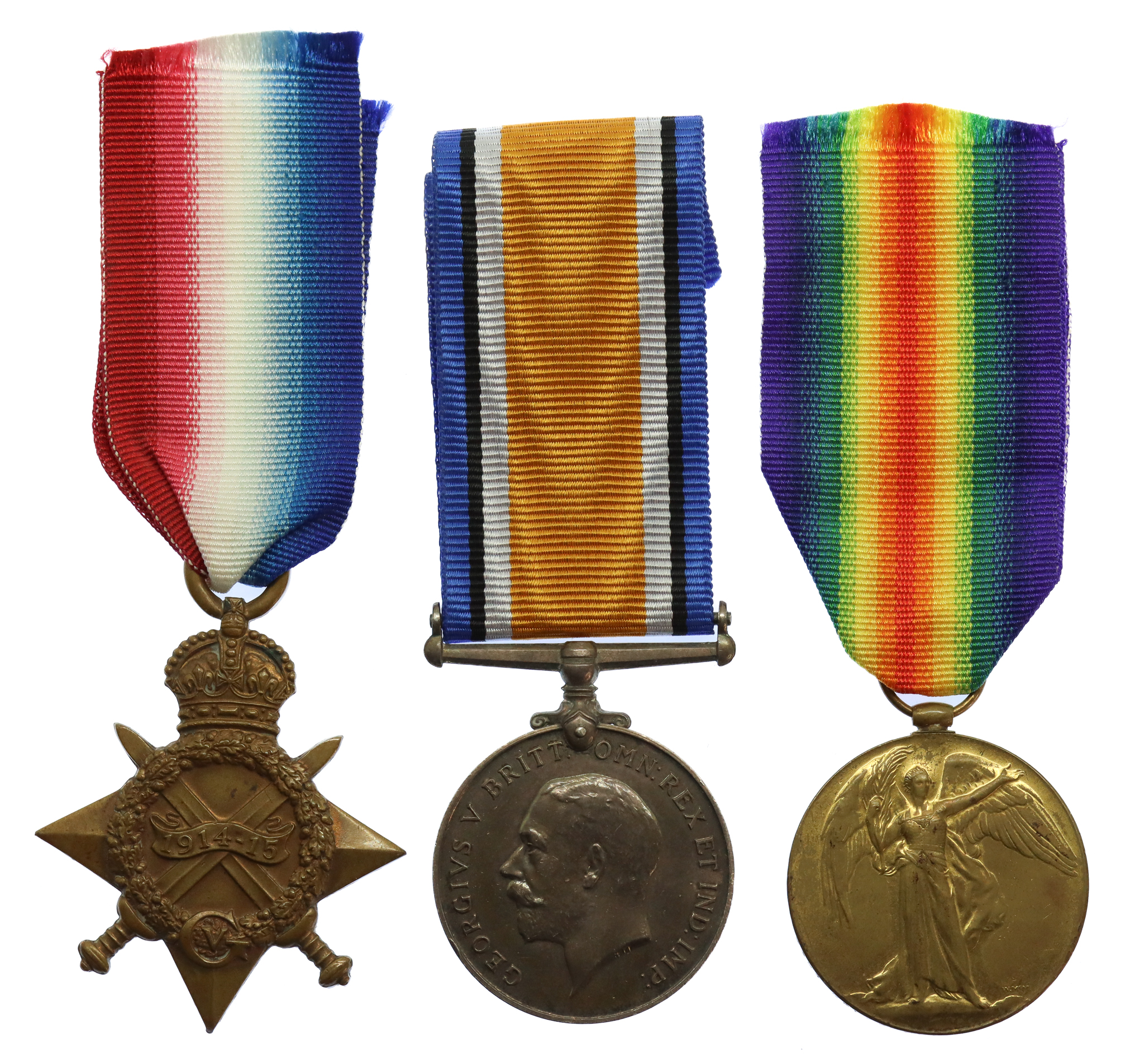 WW1 1914-15 Star Medal Trio - Cpl. W. Holland, Liverpool Regiment