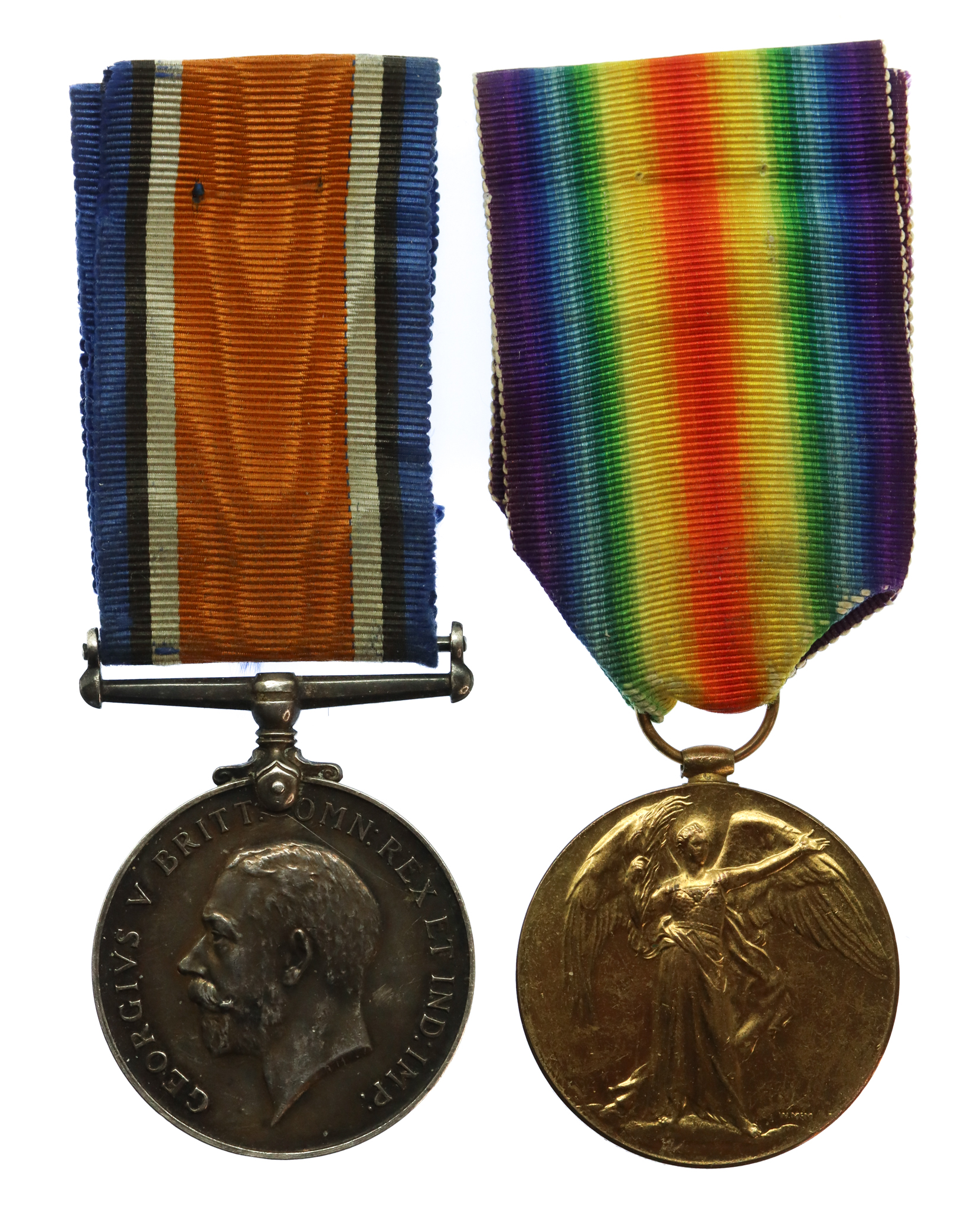 WW1 British War & Victory Medal Pair - Lieut. G.A. Brown