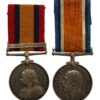 Queen's South Africa Medal (Clasp - Defence of Ladysmith) and British War Medal - Pte. J. Haigh, 11th Hussars (Attd. 5th Dragoon Guards)