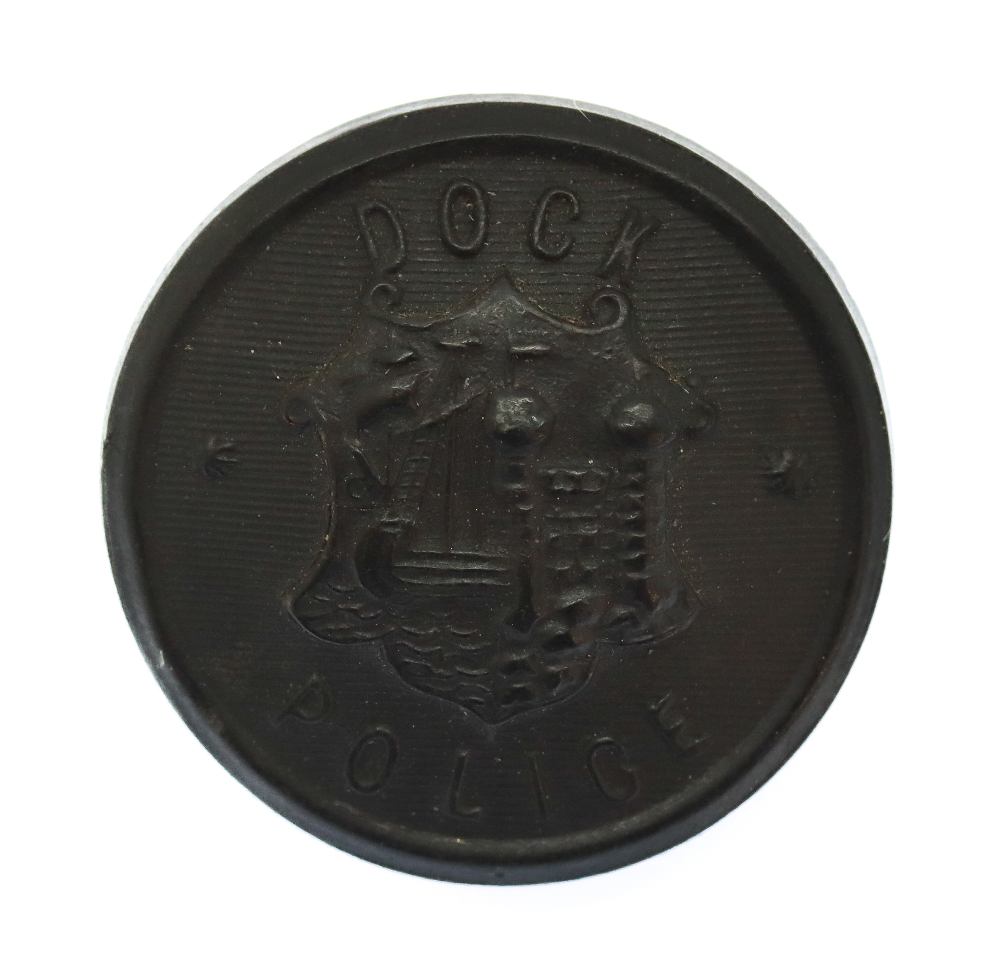 Port of Bristol Dock Police Black Button (25mm)