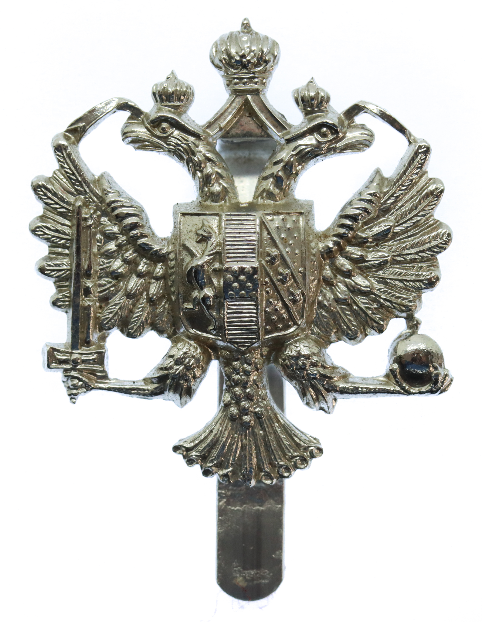 Queen's Dragoon Guards Anodised (Staybrite) Cap Badge