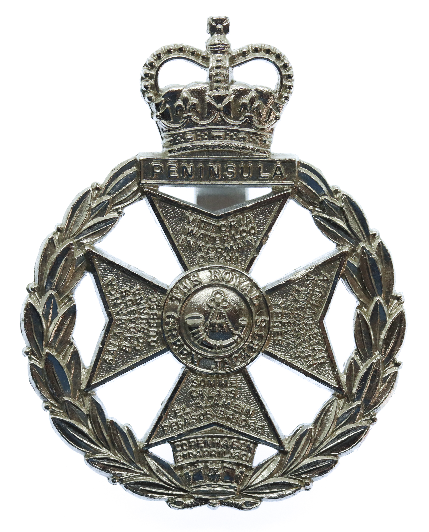 Royal Green Jackets Anodised (Staybrite) Cap Badge