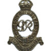 George VI Royal Horse Artillery (R.H.A.) White Metal Cap Badge