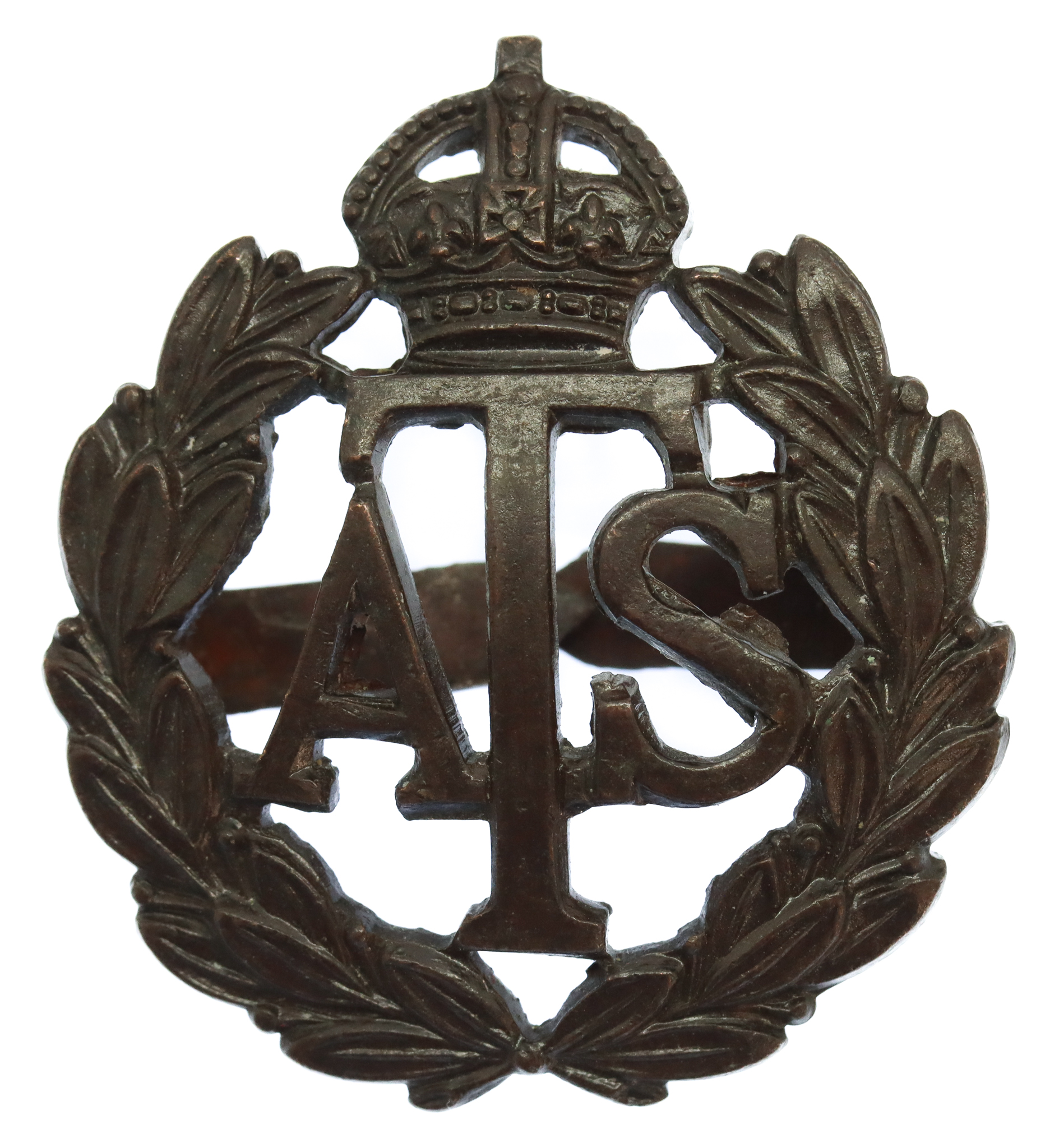 Auxiliary Territorial Service (A.T.S.) Officer's Service Dress Cap Badge