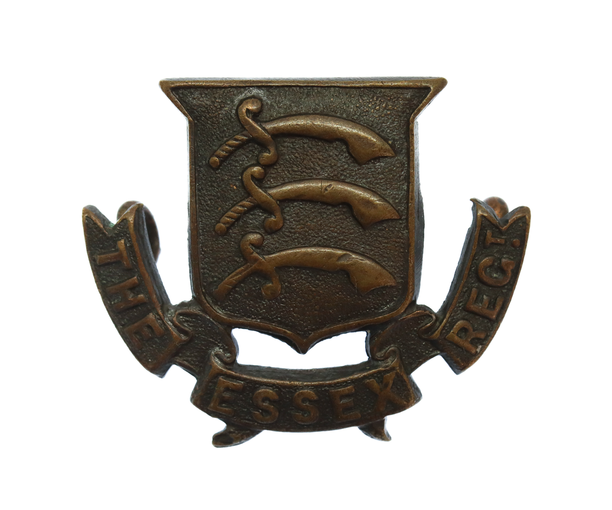 Essex Regiment Officer's Service Dress Collar Badge 