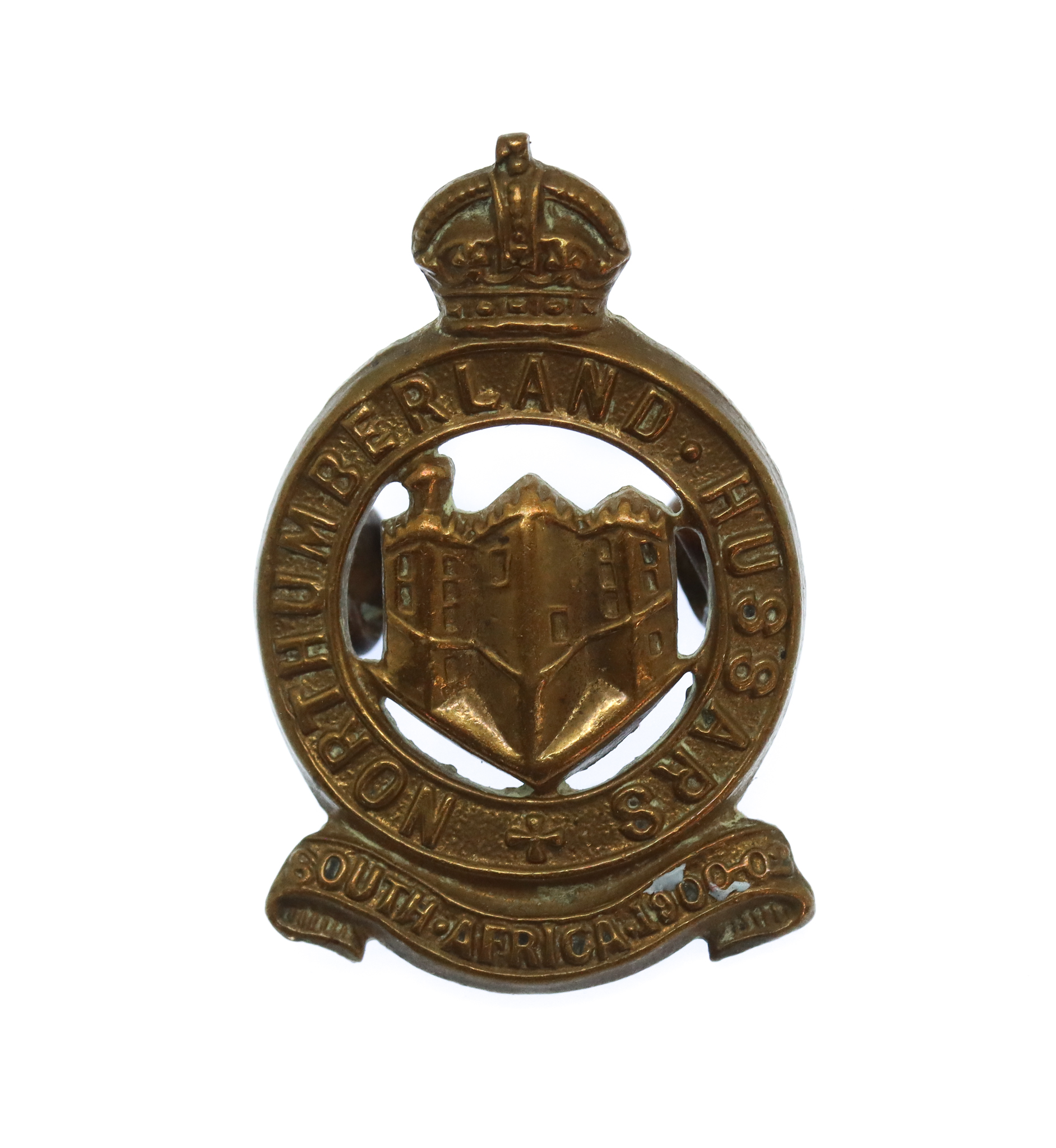 Northumberland Hussars Collar Badge- King's Crown