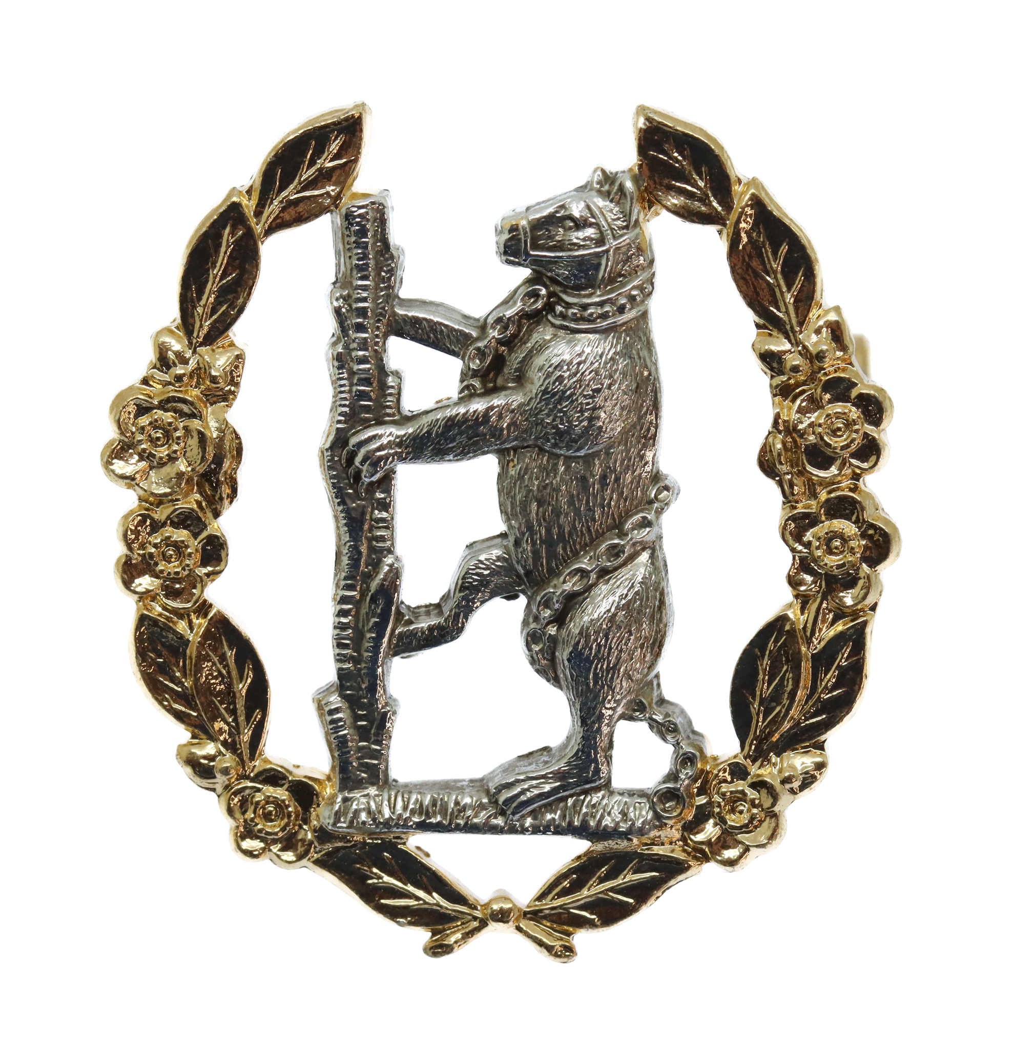 Queen's Own Warwickshire & Worcestershire Yeomanry Anodised (Staybrite) Cap Badge