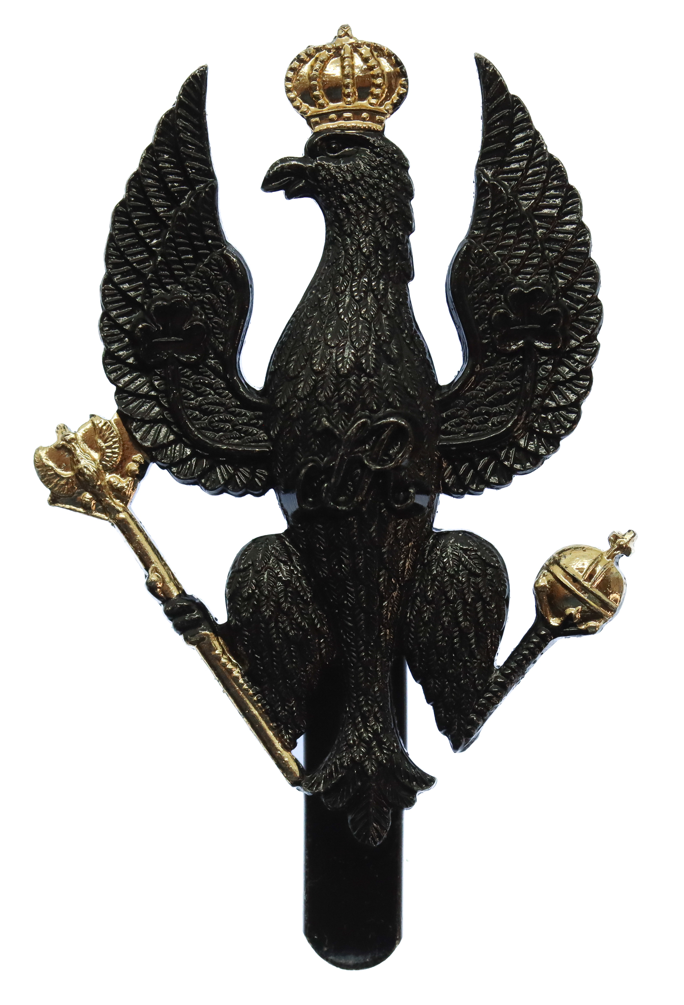 The King's Royal Hussars Anodised (Staybrite) Cap Badge
