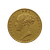 1867 Victoria Gold Shield Back Half Sovereign Coin