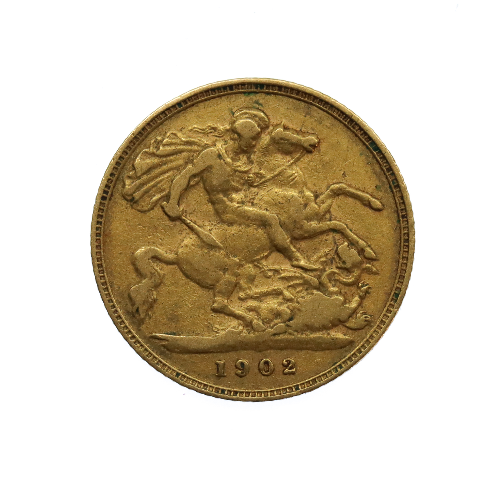 1902 Edward VI Gold Half Sovereign Coin