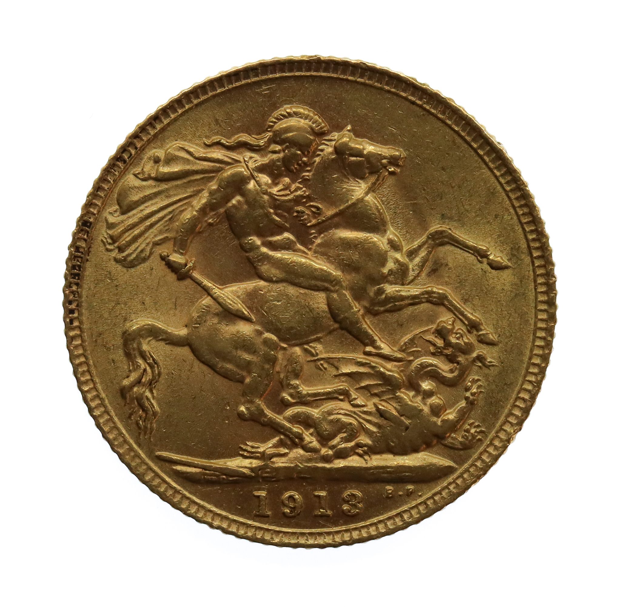 1913 George V 22ct Gold Sovereign Coin