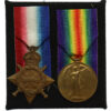 WW1 1914-15 Star and Victory Medal - Pte. H. Emsley, 16th (1st Bradford Pals) Bn. West Yorkshire Regiment - Wounded