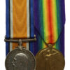 WW1 British War & Victory Medal Pair - Pte. T. Scully, 6th Bn. West Yorkshire Regiment - Wounded