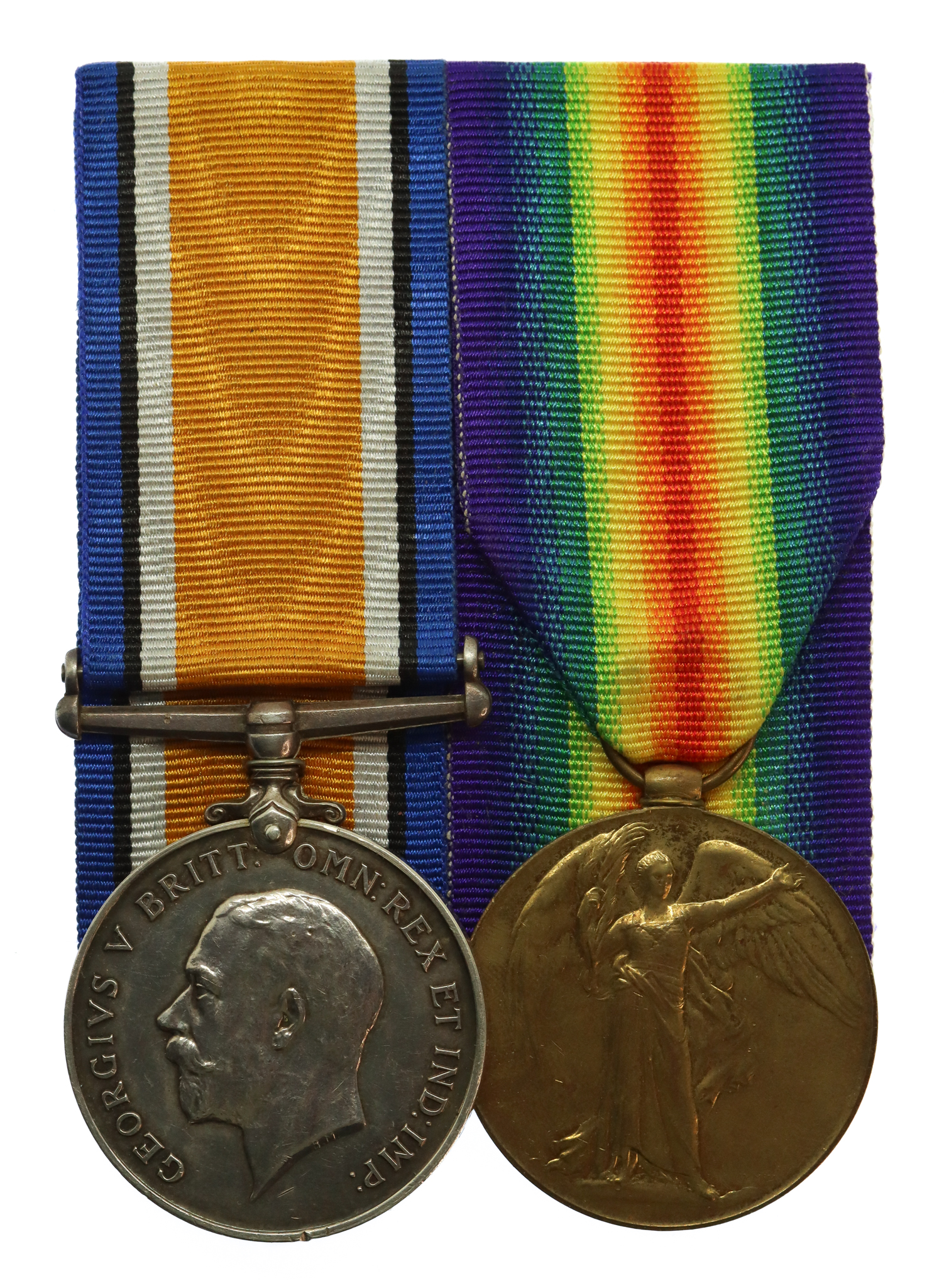 WW1 British War & Victory Medal Pair - Pte. T. Scully, 6th Bn. West Yorkshire Regiment - Wounded