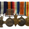 Distinguished Service Cross, QSA (4 Clasps), 1914-15 Star, British War & Victory Medal Group of Five - Lieut. Commander Richard F. Hall, Royal Navy