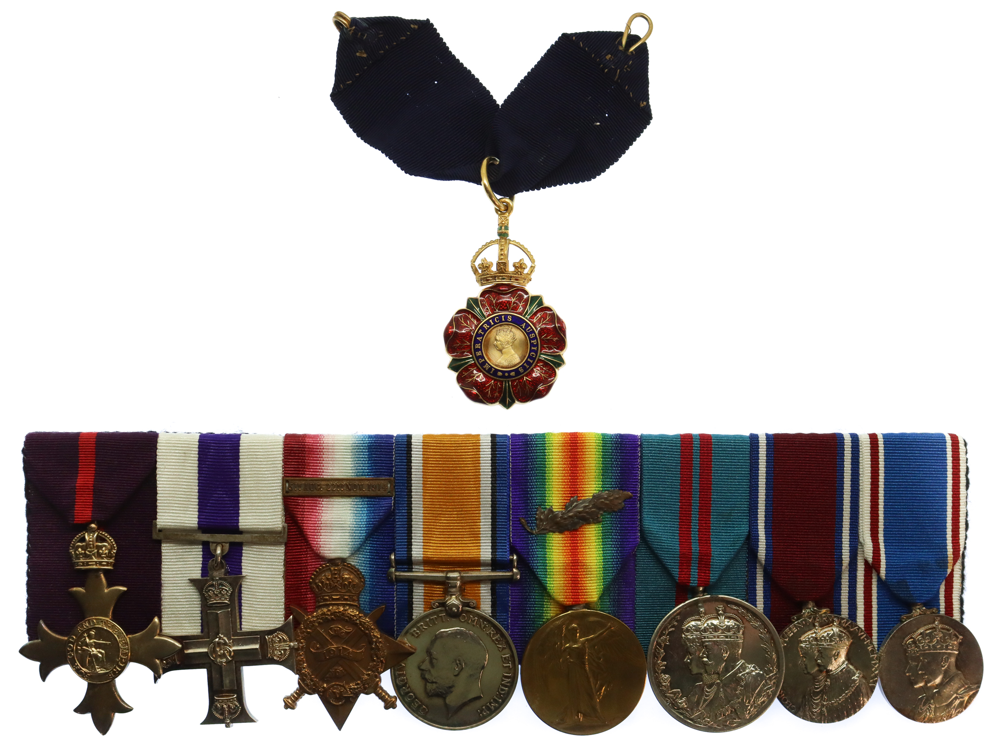 Post War C.I.E., O.B.E. and WW1 Military Cross Medal Group of Nine - Colonel G. F. J. Paterson, Indian Army