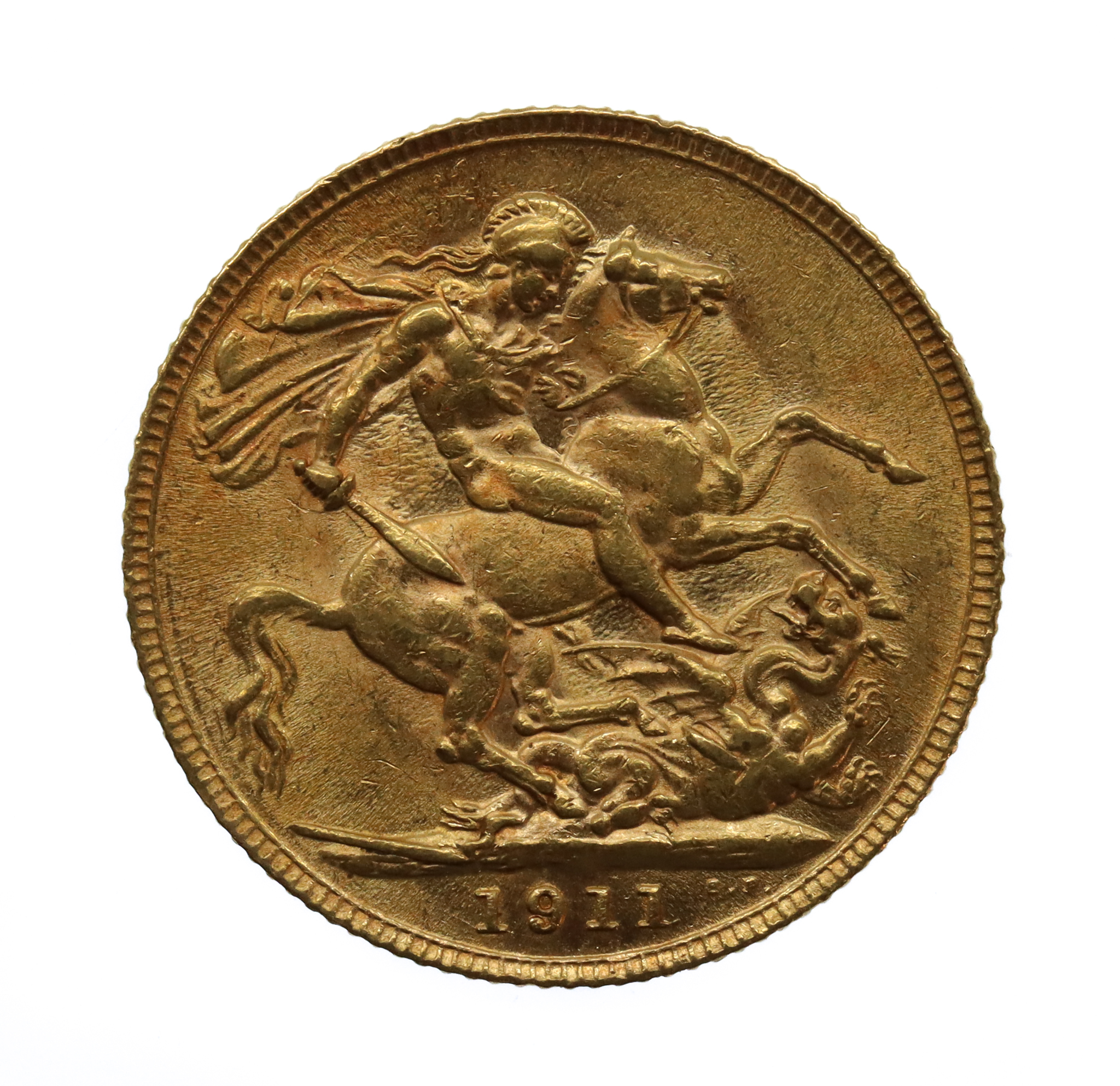 1911 George V 22ct Gold Sovereign Coin